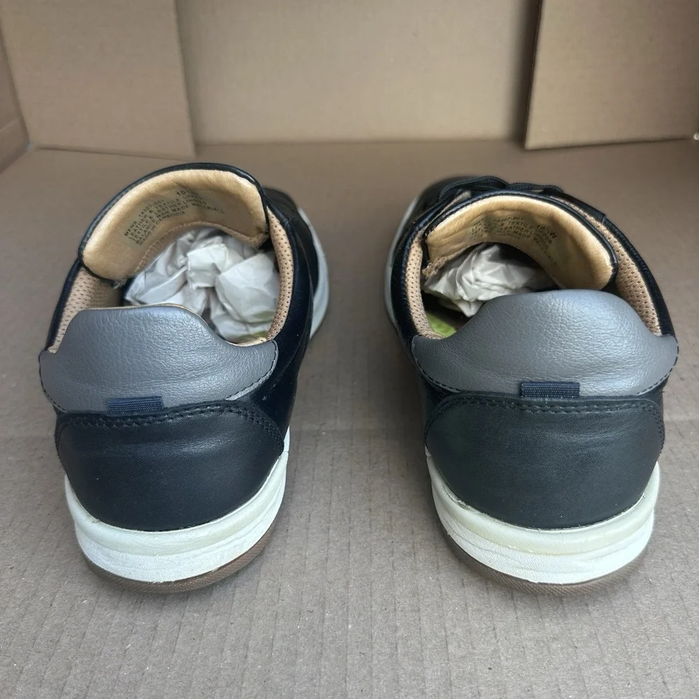 Florsheim Leather Crossover Lace To Toe Black Oxford Sneaker Men's Size 10.5W
